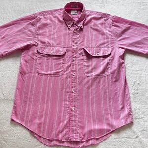 Levi’s Silver Label Men’s Vintage pink button down short sleeve Shirt SZ Medium